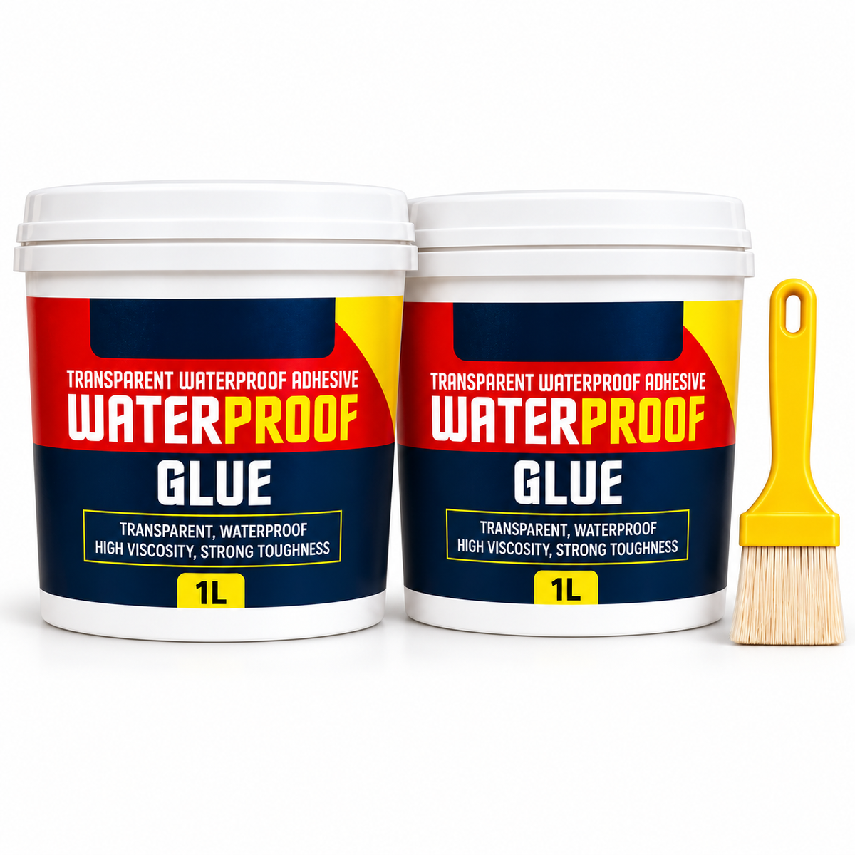 Transparent Waterproof Glue + Free Brush – Roof, Bathroom & Wall Leak Sealant (Buy 1 Get 1 Free)